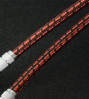 50mm Vlakke Rode Opschortings Katoenen Kabelkoker die Gevlechte Sleeving uitbreiden