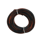 1100mm de Rekupereerbare Zwarte/Oranje Vlam van HUISDIEREN Uitzetbare Gevlechte Sleeving - vertrager