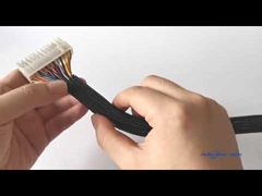 Vlambestand zelfverpakking Split gebreide mouw voor computerstroomkabel