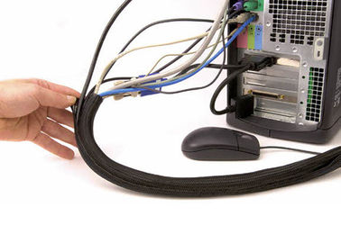 kopen Duurzame de Kabelkoker van het Hittebewijs, het Zwarte/Blauwe Elektrodraad In de schede steken online vervaardiging
