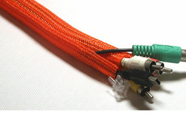kopen Monofilament Zelf het Verpakken Gespleten Gevlechte Sleeving Aangepaste Druk voor Kabelbeheer online vervaardiging
