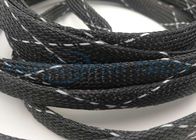 Witte Zwarte Gemengde Kabel Beheer Gevlechte Sleeving voor Flexibele Kabeluitrusting