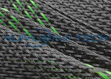 kopen vlechtte het Zwarte HUISDIER van 23 mm Uitzetbare Sleeving voor Kabelbeheer online vervaardiging