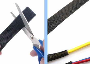 kopen Van de de Dekkingsbescherming van de kabeldraad de Uitzetbare Draad Sleeving, de Douane van het Gevlechte Draadweefgetouw online vervaardiging