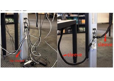 kopen Omslag van de HUISDIEREN de Materiële Klitband Gevlechte Kabel, de Dekking van de Klitbanddraad voor Kabelsassemblage online vervaardiging