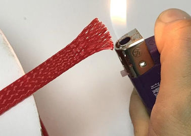 kopen Slijtvast Uitzetbaar Gevlecht het Huisdieren Nylon Materiaal van Kabelsleeving met Embleemdruk online vervaardiging
