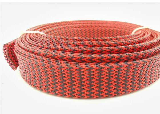 kopen Het rode Zwarte HUISDIER vlechtte Hittebestendige Draadkoker 1mm 150mm Breedte online vervaardiging