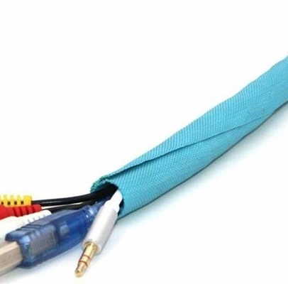 kopen SGS Blauwe HUISDIER Zelf het Verpakken Gespleten Gevlechte Sleeving Bestand Schuring online vervaardiging