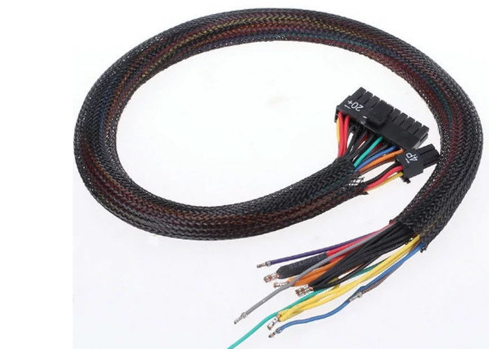A/V / HDMI-de Polyester Materiële ROHS Goedkeuring van Sleeving van het Kabelshuisdier Uitzetbare Gevlechte