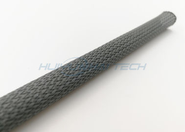 Hoog - Zwarte Kleur van dichtheids de Nylon Uitzetbare Gevlechte Sleeving voor Kabelbescherming