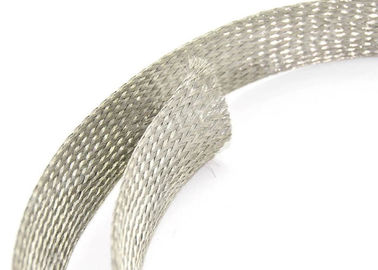 Zilveren Kleur Ingeblikte Koper Gevlechte Sleeving-Schuring Bestand 100 M/Spool
